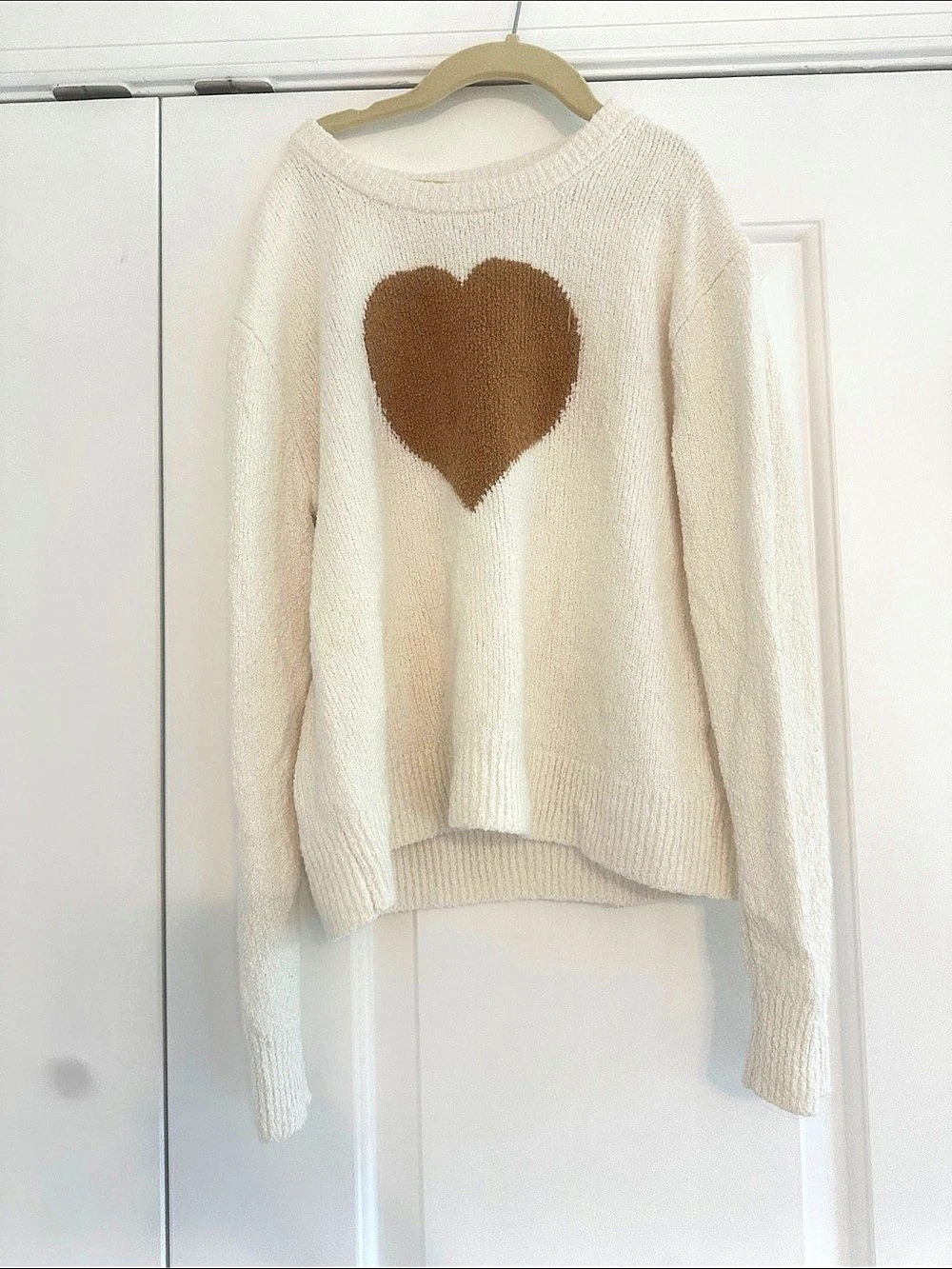 crewcuts Girls' Heart Crewneck Sweater in Bubble Yarn